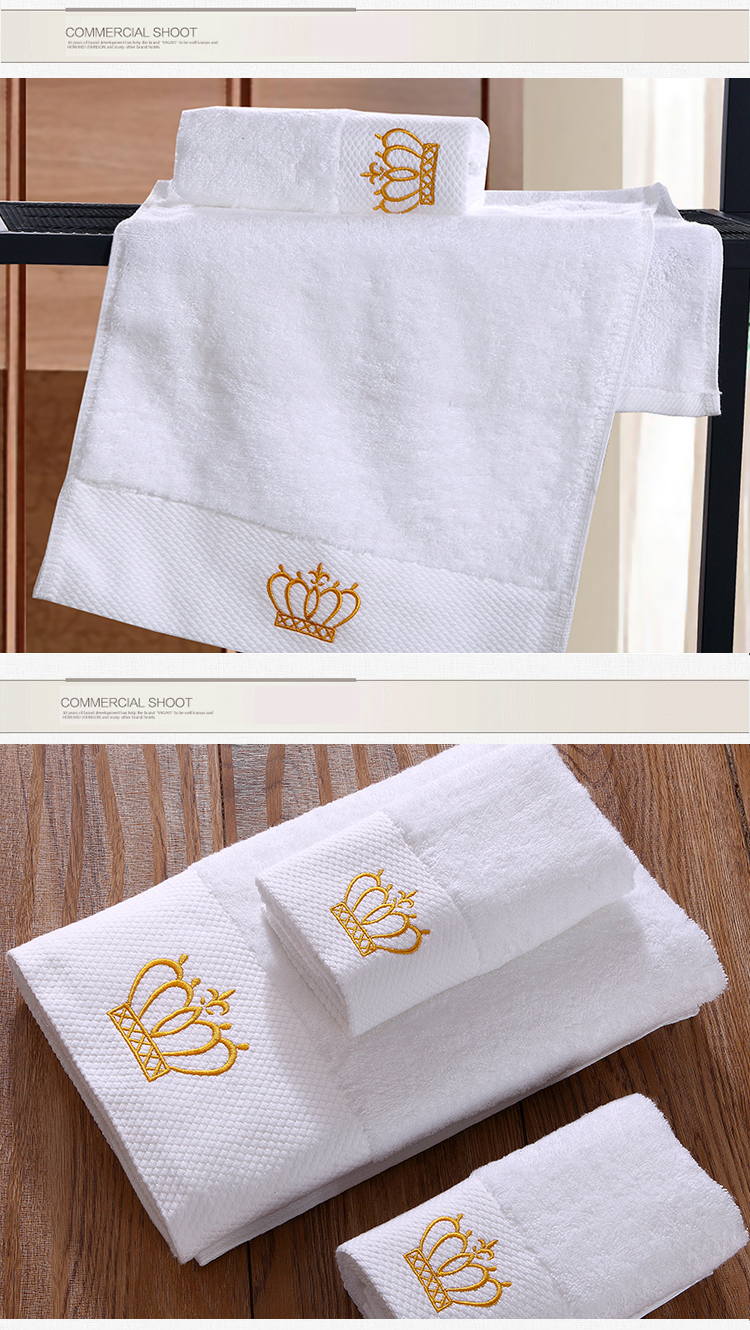 Egyptian Cotton Oversized Embroidery Towel