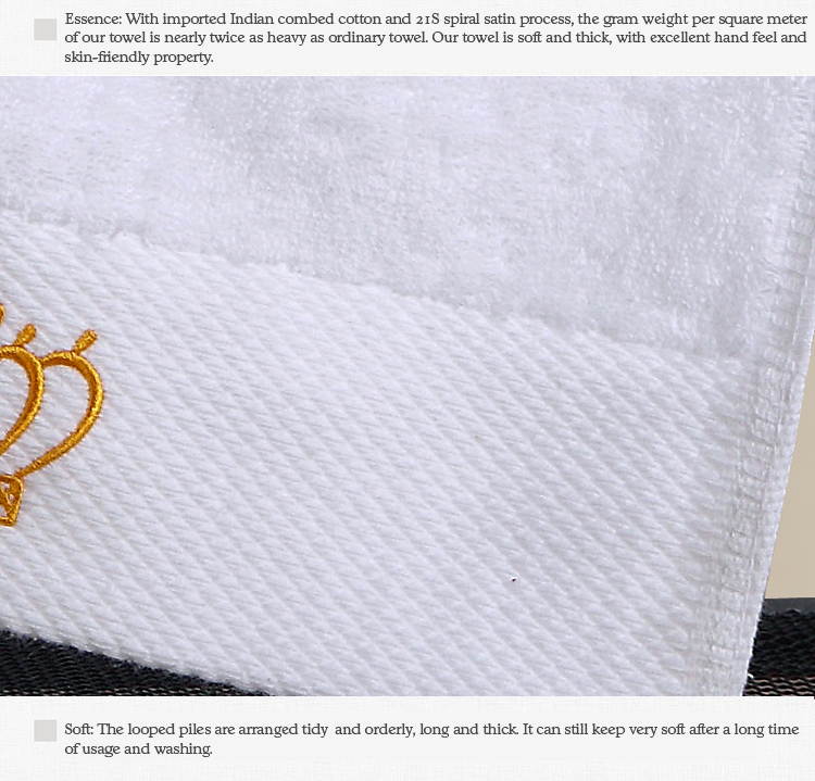 Egyptian Cotton Oversized Embroidery Towel