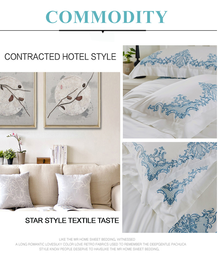 Classical Hotel Cotton Double Bed Sheets Online Shopping
