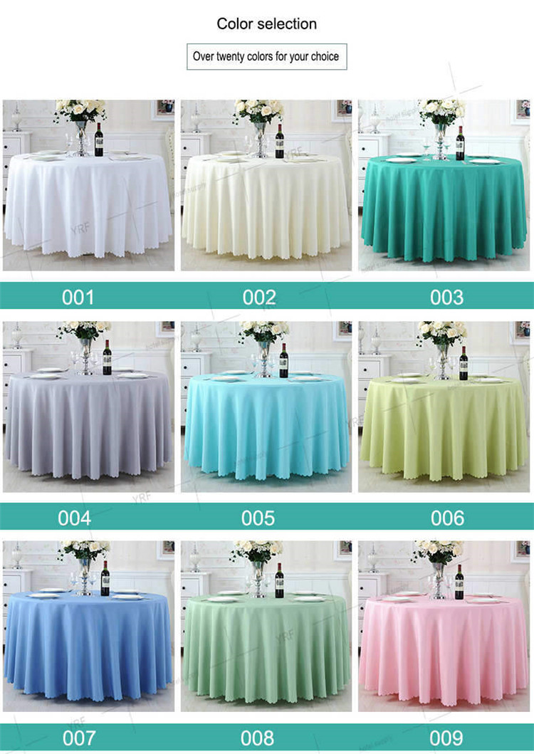Round Damask Table Cloth