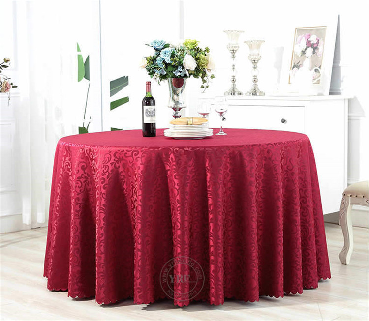 Pink Tablecloth Round For Wedding