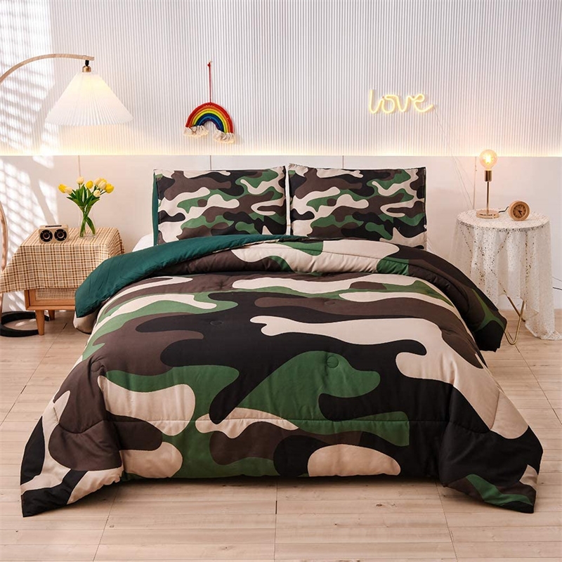 Soldiers Camouflage Comforter Set