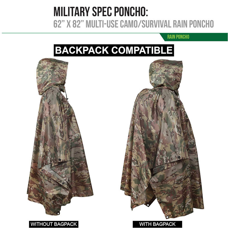Rain poncho liner versatile backpack Rain poncho liner versatile backpack