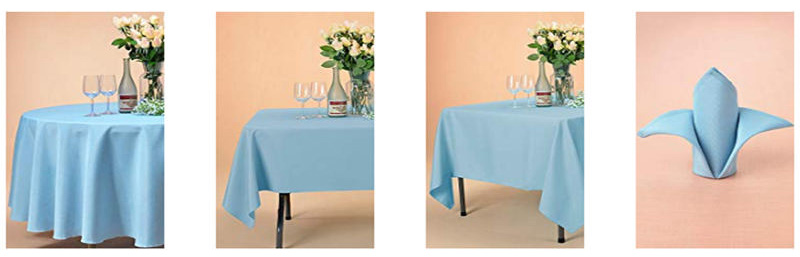 Light Blue Napkins Cloth Hotel 17x17