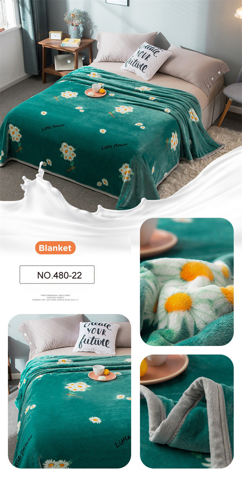 Super Soft 100% Polyester Wool Blanket