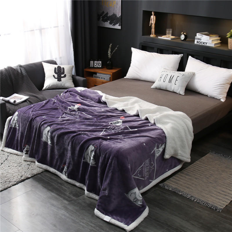 For Single Size Fleece Blankets Fashion Style