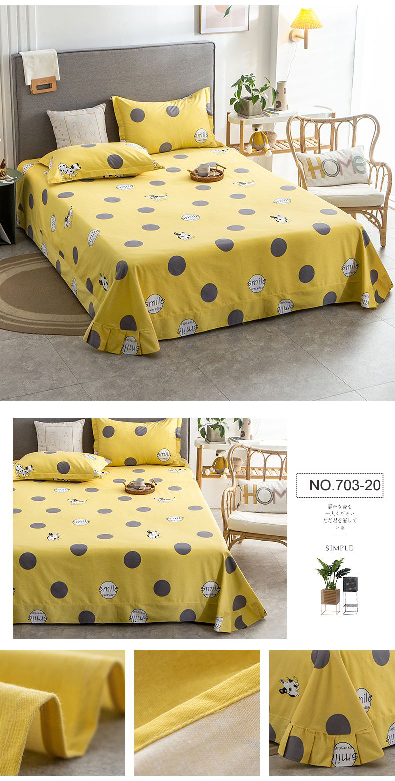 Printing King Bed Sheet Set