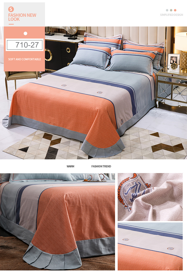 Bed Sheet Set For Plaid Twin