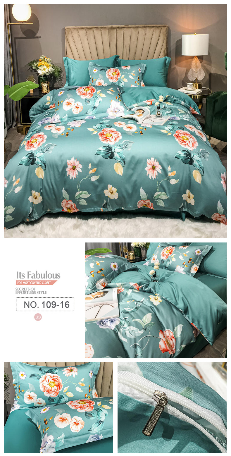 Bedding Set Printed For 4PCS King