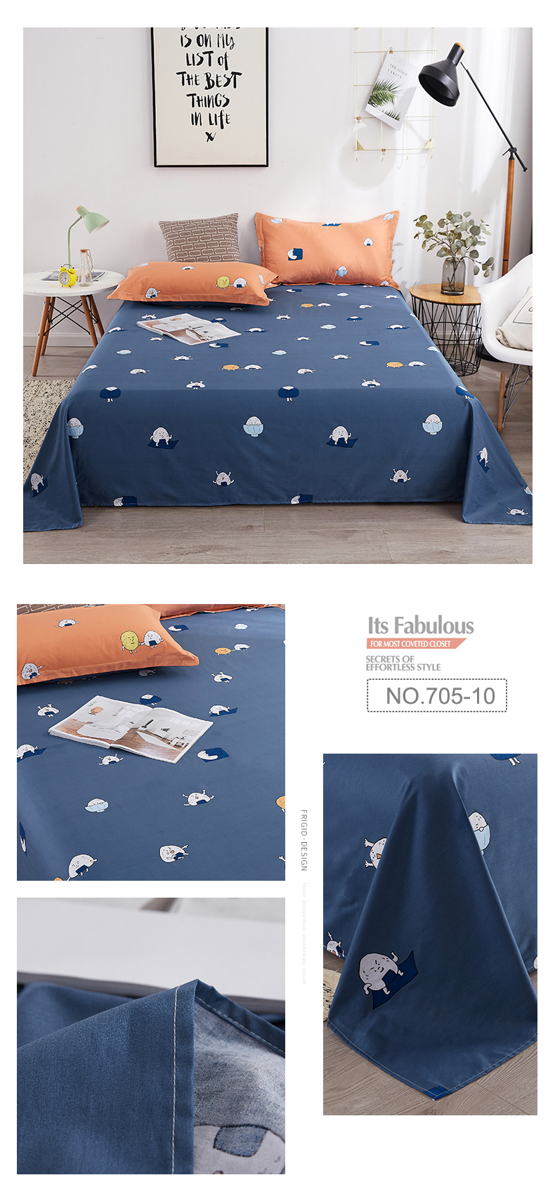 Cotton Fabric Bedsheet Printed