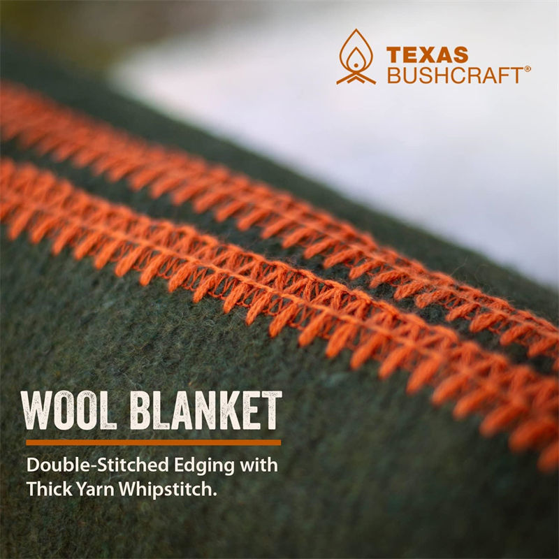Enhanced Airflow 800g 80% Wool Military Blanket