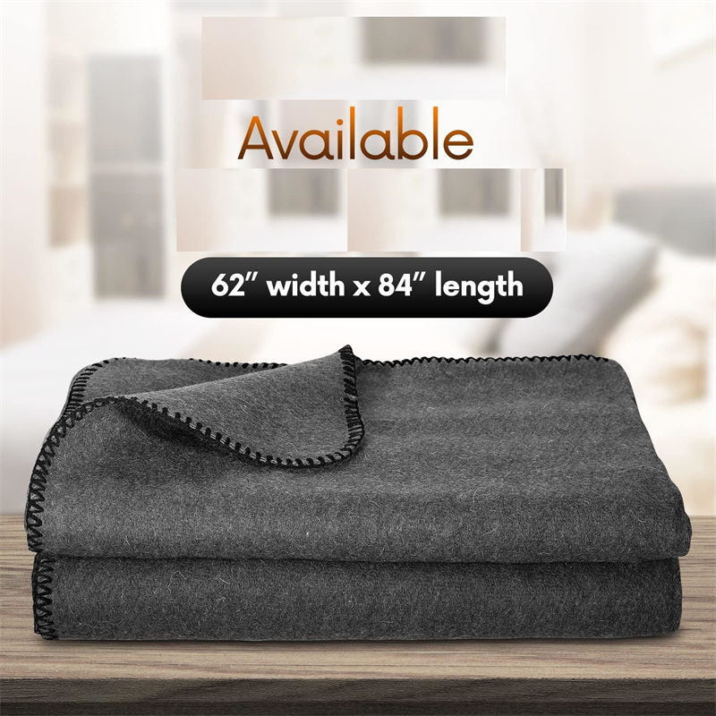 79×79 inches 80% Wool 0°C - 15°C Antimicrobial Blanket