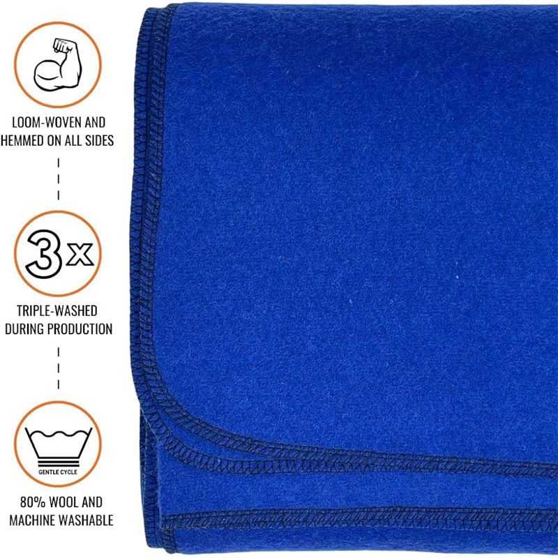 80% Wool Military Blanket for 5 - Hour Insulation in Harsh Environments