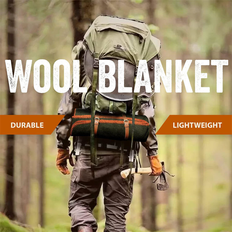 80% Wool Tactical Fiber 800g Ventilated Military Blanket