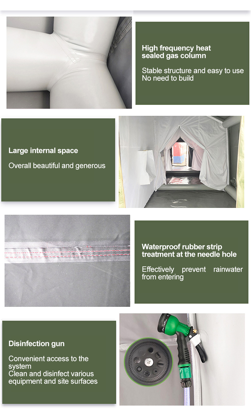 Green Large Disaster Relief Inflatable Tent