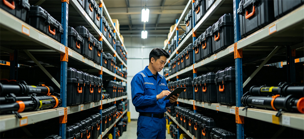 Rescue Line Throwers showing warehouse stock for bulk order inspection and export shipment coordination