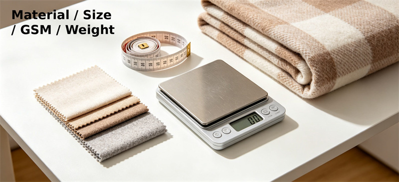 Extreme cold relief blanket material, GSM and weight check for procurement specification review