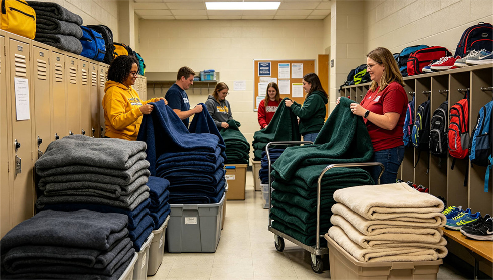 Emergency blanket temporary shelter use showing solid color brown scene for institutional procurement review Emergency blanket temporary shelter use showing solid color brown scene for institutional procurement review