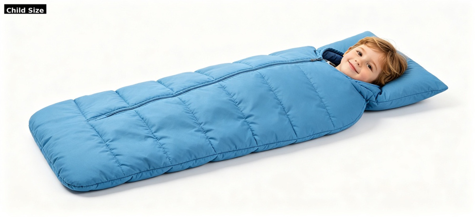 Sleeping bag child size shown for how to choose the right sleeping bag size in institutional sleeping bag procurement review Sleeping bag child size shown for how to choose the right sleeping bag size in institutional sleeping bag procurement review