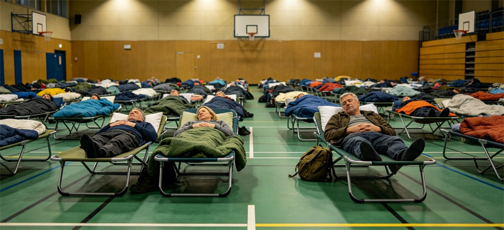 Sleeping bag indoor shelter shown for frequently asked questions in institutional sleeping bag procurement review