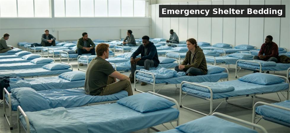 Emergency shelter cots light blue for institutional procurement, inspection and supply planning Emergency shelter cots light blue for institutional procurement, inspection and supply planning