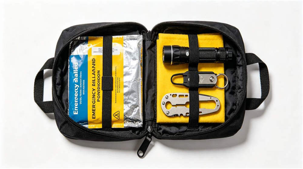 Rescue tool set with crowbar axe bolt cutter hacksaw for emergency extraction at camps
