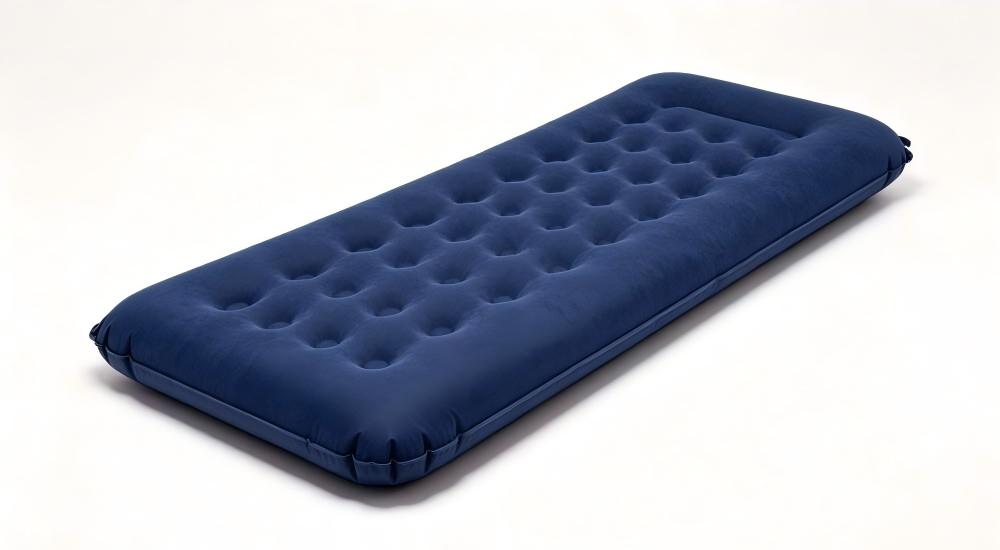 Emergency folding mattress with institutional bedding for temporary shelter Emergency folding mattress with institutional bedding for temporary shelter