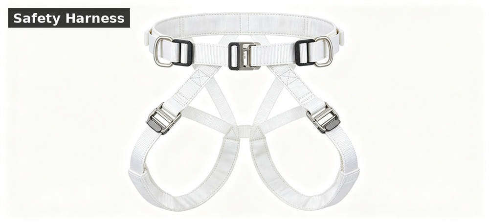 Safety harness displayed for emergency descent kit configuration for government stockpile, institutional supply and emergency Safety harness displayed for emergency descent kit configuration for government stockpile, institutional supply and emergency