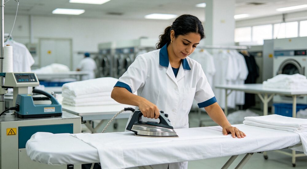 Institutional bedding product display showing material quality and design details for commercial procurement decision making suitable for emergency shelters hospitals universities and hotels requiring durable comfortable bedding solutions