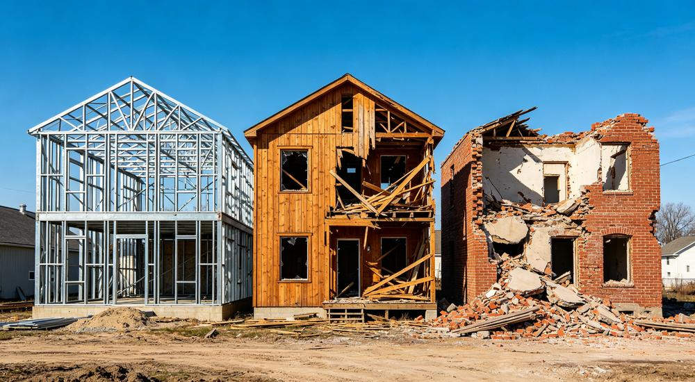 Three building types earthquake resistance comparison, steel frame vs wood vs masonry, why relief organizations focus on urban search and rescue Three building types earthquake resistance comparison, steel frame vs wood vs masonry, why relief organizations focus on urban search and rescue
