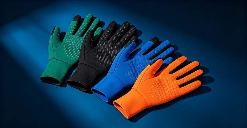 Waterproof gloves dark blue background chemical resistant safety gloves wholesale bulk supplier China