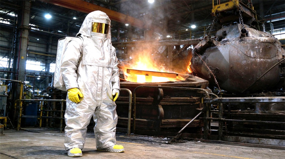 heat protective suit folding storage demonstration professional grade certified standard high quality durable reliable industrial safety equipment for bulk wholesale supply from China factory direct heat protective suit folding storage demonstration professional grade certified standard high quality durable reliable industrial safety equipment for bulk wholesale supply from China factory direct