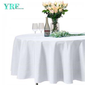 Round Table Cover White Hotel 70 Inch