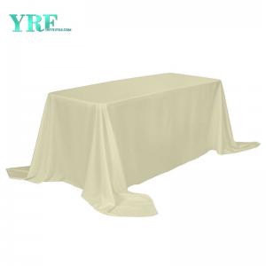 Oblong Table Cloths Pure Beige Parties 60x102 inch