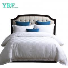 Біла жакардова простирадла на резинці з єгипетської бавовни