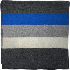 Військова ковдра з 40% вовни, 9 років служби, синьо-біло-сіра