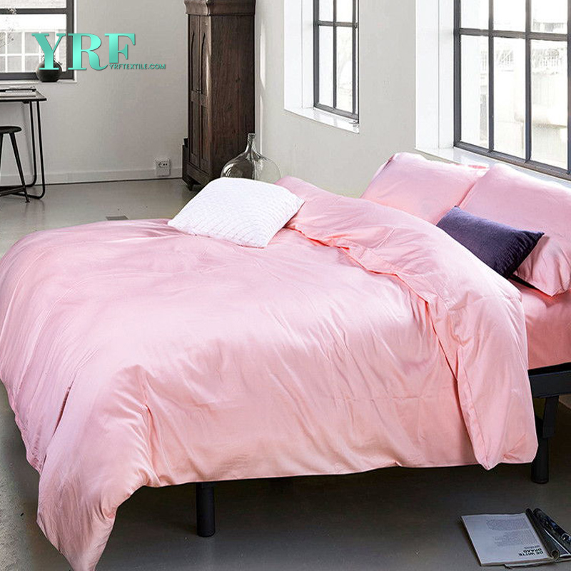 м'яка бавовна подвійна спальна гаряча рожева вишивка комплект mg-053